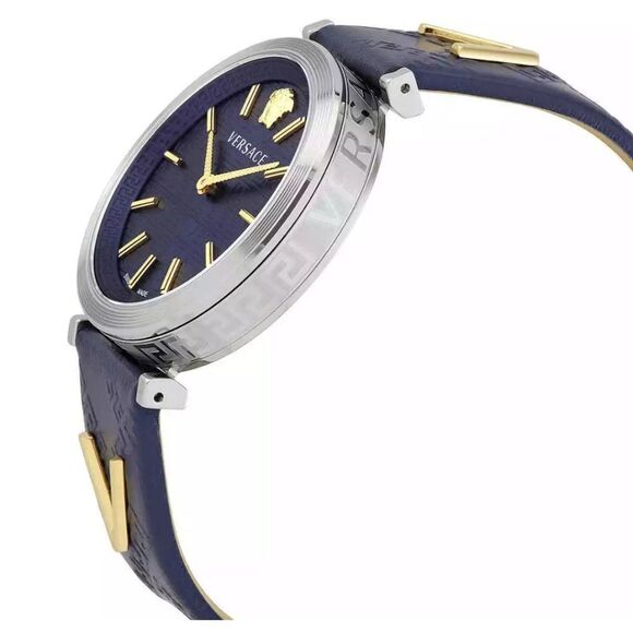 Versace V-Twist Blue Watch NEW - Picture 4 of 10